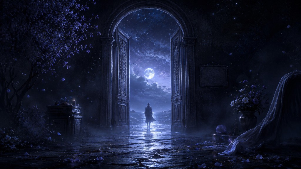 DreamVis cinematic illustration — What Do Dreams About Death Usually Mean?